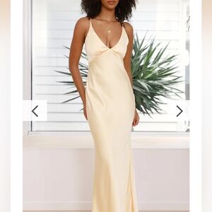 Billie J yellow maxi dress